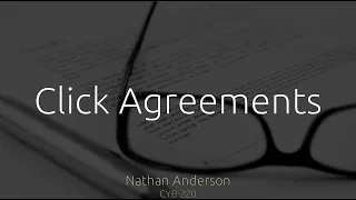 Click Agreements: Specht v. Netscape