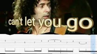 How to play | can't let you go-Rainbow(guitar solo with Tab lesson)