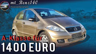 Zeit zum Spritsparen? Was habe ich mir da gekauft? W169 Mercedes A-Klasse Kleinwagen für wenig Geld