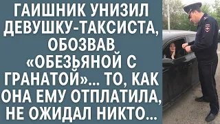 Гаишник унизил девушку-таксиста, обозвав обезьяной с гранатой… Такой расплаты от нее не ожидал никто