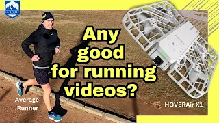 Drone vs. Runner race. NO REMOTE needed. Unusual HOVERAir X1 running review + tips & tricks.