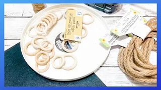 Dollar Tree Wooden Ring Tray DIY || Home Decor DIY || Just 1 Easy Craft