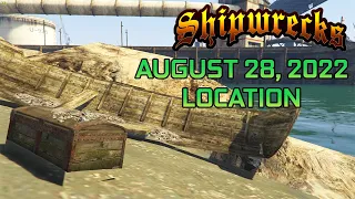GTA Online Shipwreck Location August 28, 2022 | Frontier Outfit Scraps | Daily Collectible Guide