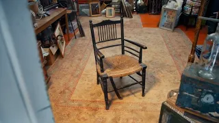 A Beech and Rush Morris Sussex Chair - Salvage Hunters 1710