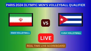 Iran Vs Cuba LIVE Score UPDATE Today Paris 2024 Olympic Men's Volleyball Qualifier Oct 08 2023