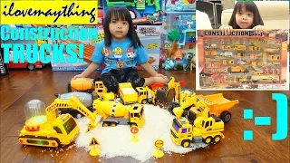 A Lot of CONSTRUCTION TRUCKS! Kids' TOY TRUCKS! Dump Trucks, Cement Mixer Trucks and More!