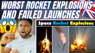 🇬🇧 BRIT F1 Fan Reacts To The Worst Space Rocket EXPLOSIONS & LAUNCH FAILURES!