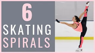 6 ICE SKATING SPIRALS FOR EVERY FIGURE SKATER | Coach Michelle Hong