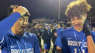 Bromfield’s Ryan McNulty and Amlyl AitDowd talk about winning the state title