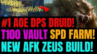 NEW Season 3 SPEED FARMING T100 Vault Druid Builds! INSANE AOE!!!