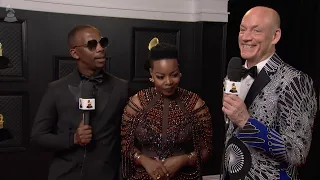 WOUTER KELLERMAN, ZAKES BANTWINI, & NOMCEBO ZIKODE One-On-One Interview | 2023 GRAMMYs