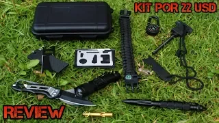 Kit De Supervivencia Muy Completo Por 22 USD!! ¿Vale La Pena? REVIEW