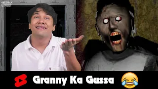 Granny Ka Gussa 😂 HORROR GAME GRANNY : SLENDRINA GRANNY COMEDY || MOHAK MEET #Shorts