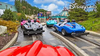 Autopia On Ride at Disneyland Paris (March 2022) [4K]