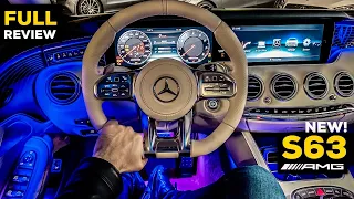 NEW MERCEDES S63 AMG Coupe V8 FULL NIGHT AMBIENT Review S Class Interior 4MATIC+