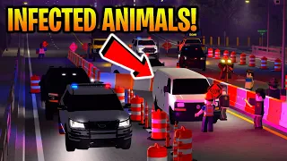 ANIMALS WITH DISEASE SMUGGLED OVER BORDER! *HUGE PURSUIT & TAKEDOWN!* ER:LC Roblox Roleplay