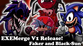 FNF | EXEMerge Demo V1 Release! - Vs Faker and Black-Sun | Mods/Hard/Gameplay |