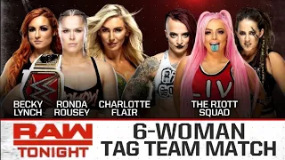 Ronda Rousey, Becky Lynch & Charlotte Flair vs The Riott Squad (2/2) | WWE RAW 04/01/19