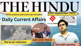 10th September 2023 | Daily Current Affairs | The Hindu Newspaper Editorial Analysis ISaurabh Pandey
