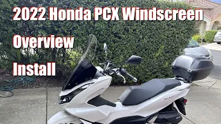 2022 Honda PCX Windscreen overview and install