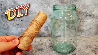 Увидел в магазине и сделал в 100 раз круче💥 The idea of a glass jar lantern with your own hands diy