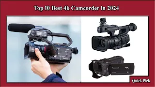 ✅ Top 10 Best 4k Camcorder in 2024  | Best 4k Camcorder