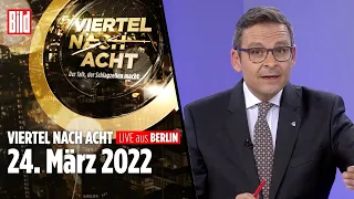 🔴 Viertel nach Acht – 24. März 2022 | u.a. mit Nena Schink, Gerald Grosz  | LIVE