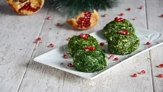 Новогодняя закуска из селедки закуска на праздничный стол 🎈🎄🎀Изумрудные шарики с сельди 💖