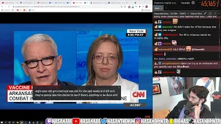 Hasanabi Reacts - Nurse Reveals How She Pranks Covid Deniers Who Call Her A Crisis Actor(CNN)