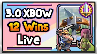 3.0 Xbow 12 Win Grand Challenge Live Gameplay [with Tips] - Clash Royale