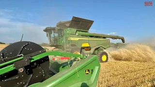 JOHN DEERE X9 Combines Harvesting 12,000 Acres of Wheat