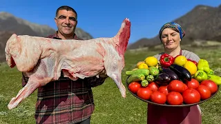 Cooking A Whole Sheep In The Oven For Unexpected Guests From The Sky!