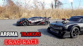 Arrma Felony 6s vs traxxasXO1 6s The Drag Race