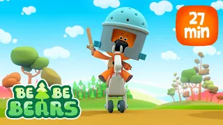 Be Be Bears 🐻‍❄️🐻 Balada de los dos caballeros y más episodios completos | Caricaturas para bebés