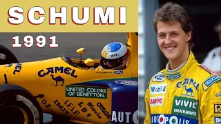 F1 Rookie Schumacher Shines in Spain 1991