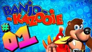 Banjo-Kazooie (N64) 100% Walkthrough PART 1 - Spiral & Mumbo's Mountain - LaminGaming