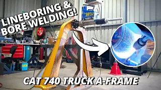 Line boring & Bore welding CAT 740 Truck A-frame | Sir Meccanica WS2