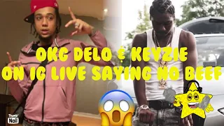 OKGDELO & KEYZIE ON IG LIVE SAYING NO BEEF 🥩 PLUS TO LINK UP AIRBNB PARTY ONLY REAL STEPPERS ALLOWED