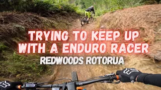 Trying To Keep Up With A Enduro Racer