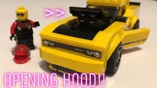 LEGO 75893 Dodge Challenger SRT Modded With Opening Hood!!