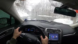 SNOW DRIVE POV (Ford Fusion AWD)