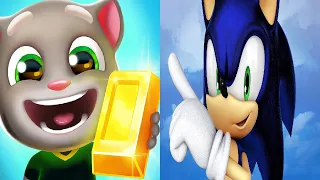 Sonic Dash New Update - SIR LANCELOT VS TALKING TOM GOLD RUN Gameplay HD