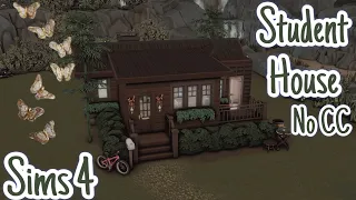 Sims 4 🤎 |  Starter Student's House Building (Speed Build) ☕ |  No CC 🍂