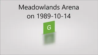 Meadowlands Arena on 1989 10 14