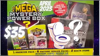 Mega Mystery Power Box Football 🏈 MJ Holding April 2023 ** ? Flush Your $$ With These Boxes??? **