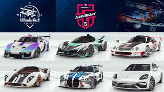 Asphalt 9 Wanderlust & Fifth Anniversary season cars max stats and patch notes