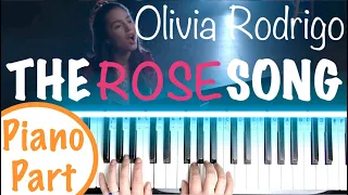 How to play THE ROSE SONG - Olivia Rodrigo (HSMTMTS) Piano Tutorial | Piano Chords