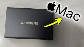 SAMSUNG T7 Portable SSD: How To Install on Mac OS (Full Setup)