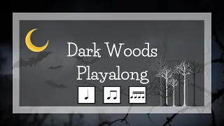 Halloween Rhythm Play Along - Quarter, Eighth, Sixteenth Notes - Dark Woods