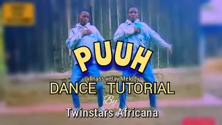 Bilnass Ft. Jay Melody PUUH Dance Tutorial by Twinstars Africana.